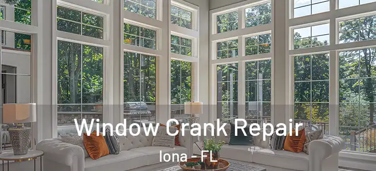 Window Crank Repair Iona - FL